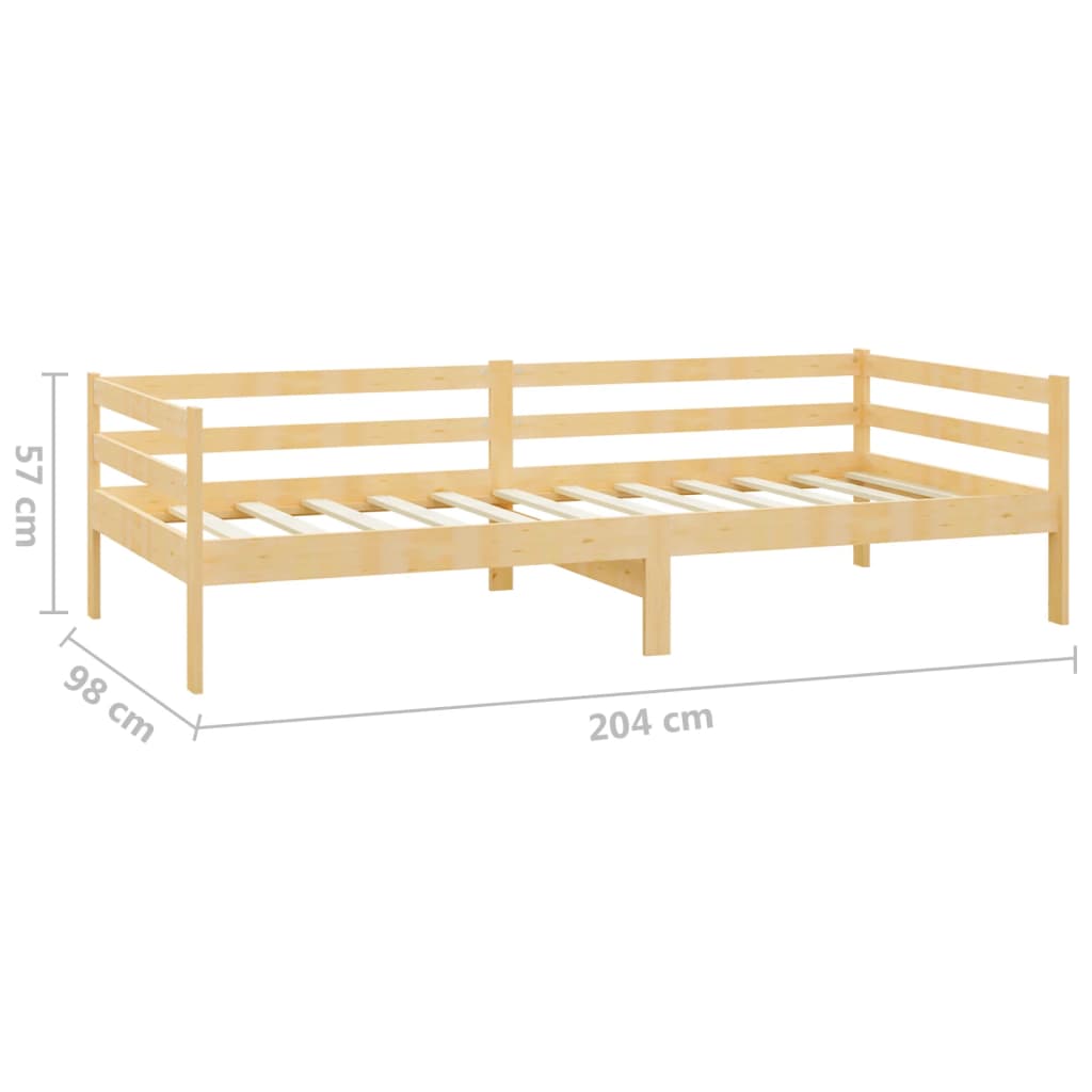 Dnevni krevet od masivne borovine 90 x 200 cm