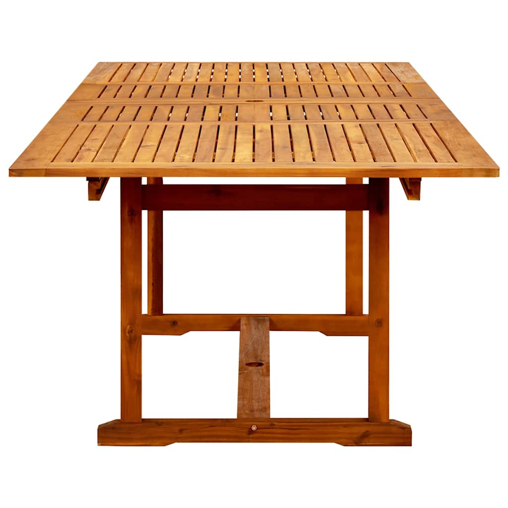 Vrtni blagovaonski stol (160 - 240)x100x75 cm od drva bagrema