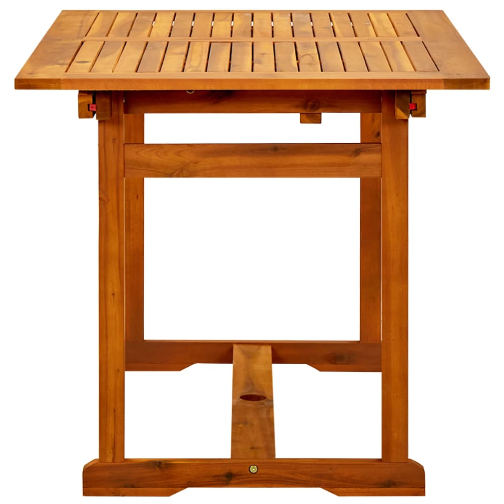 Vrtni blagovaonski stol (120-170) x 80 x 75 cm od drva bagrema