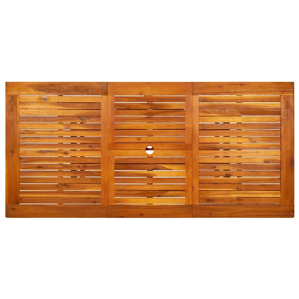 Vrtni blagovaonski stol (120-170) x 80 x 75 cm od drva bagrema