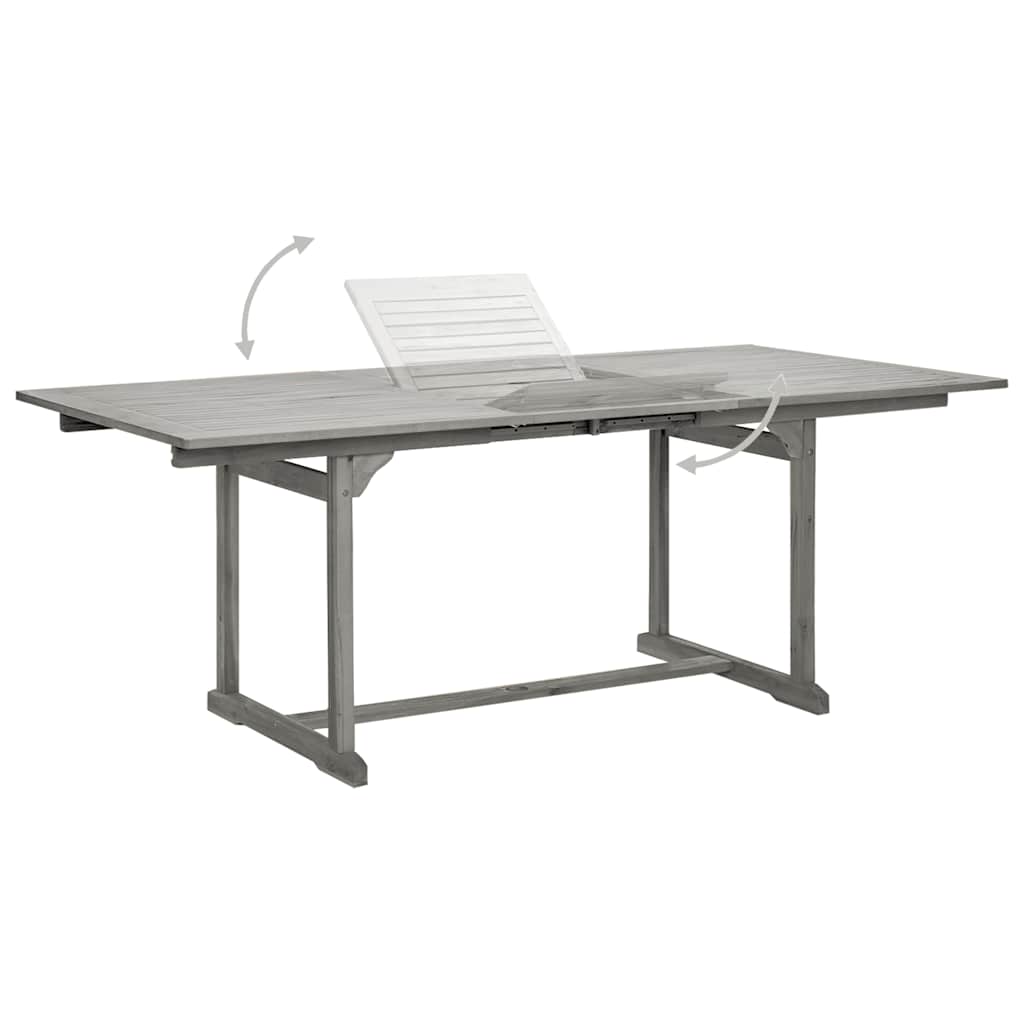 Vrtni blagovaonski stol (150 - 200)x100x75 cm od drva bagrema
