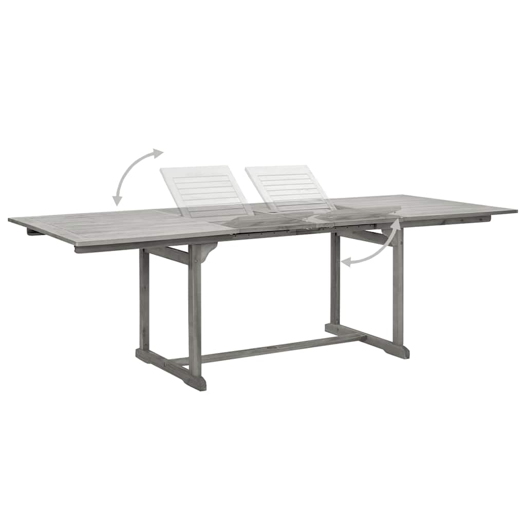 Vrtni blagovaonski stol (160 - 240)x100x75 cm od drva bagrema