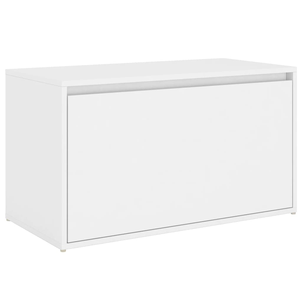 Klupa za hodnik 80 x 40 x 45 cm bijela od konstruiranog drva
