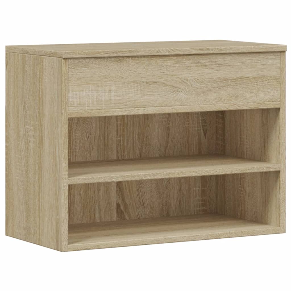 Klupa za cipele boja hrasta 60 x 30 x 45 cm konstruirano drvo