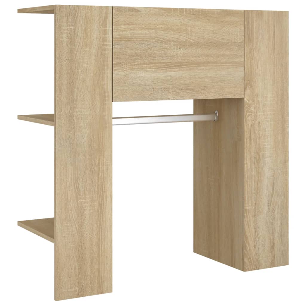 Ormarić za hodnik boja hrasta 97,5x37x99 cm konstruirano drvo