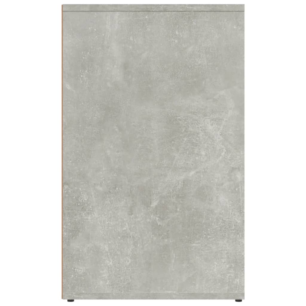 Garderobni ormarić boja betona 80x40x65 cm konstruirano drvo