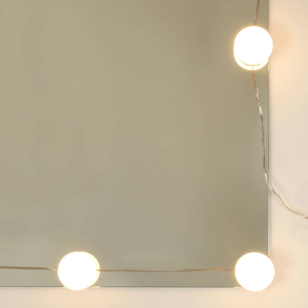 Ormarić s ogledalom LED boja hrasta sonome 91x15x76,5 cm