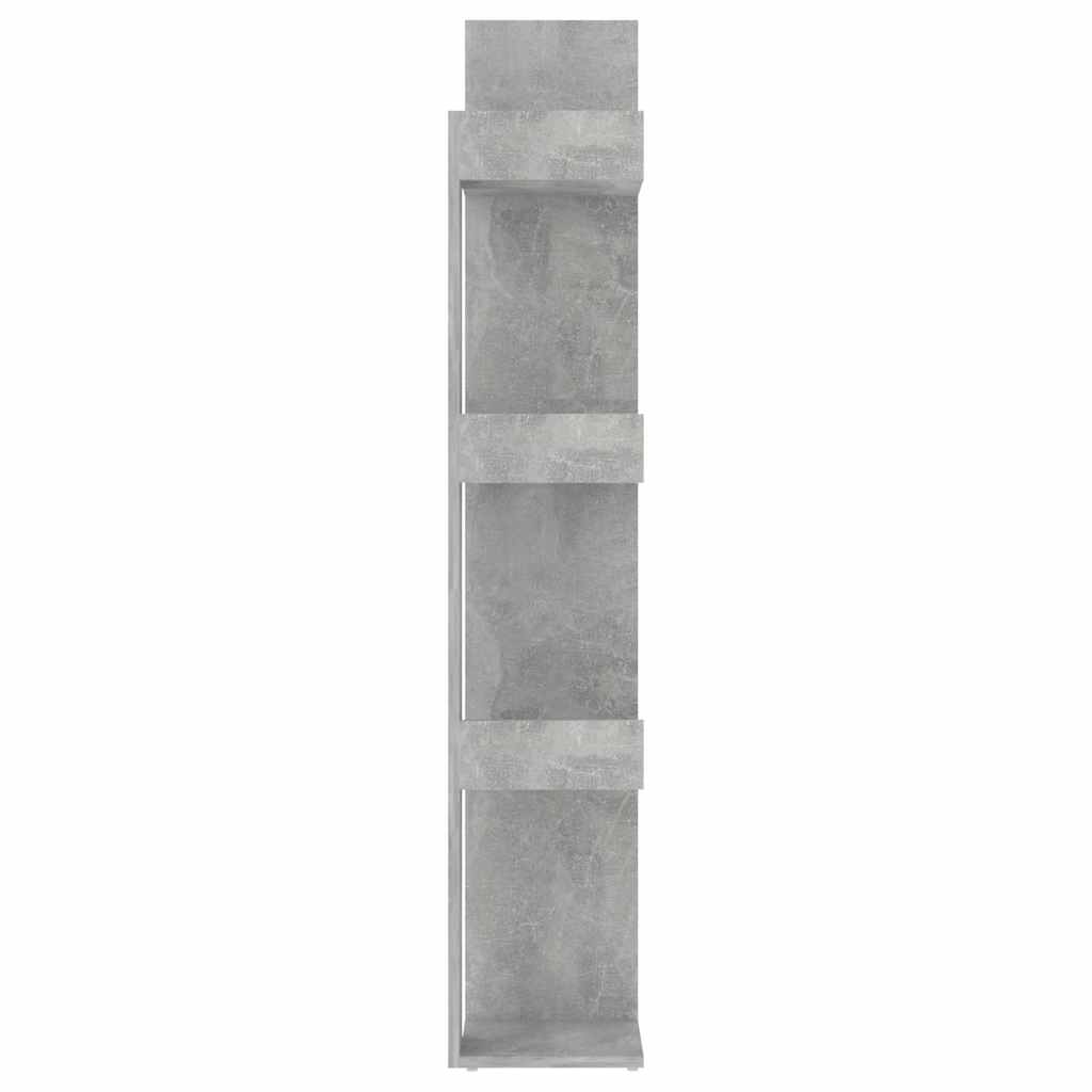 Ormarić za knjige boja betona 86x25,5x140 cm konstruirano drvo