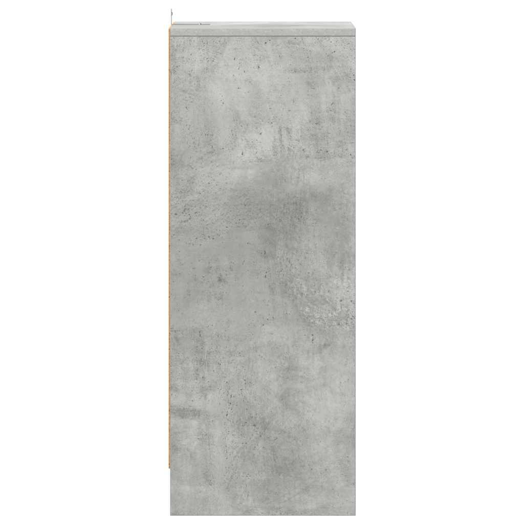 Ormarić za cipele boja betona 31,5x35x90 cm konstruirano drvo