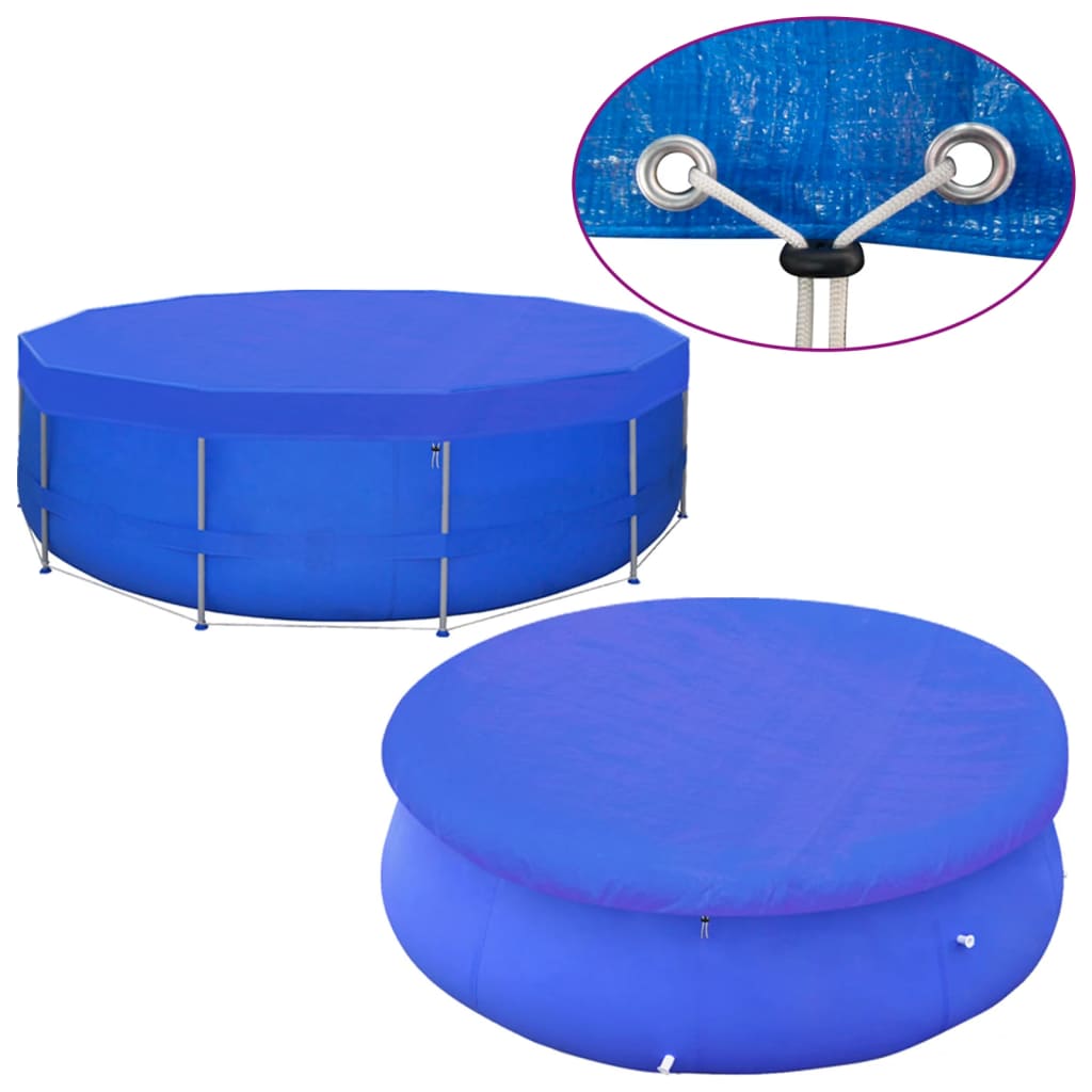 Navlake za bazen 2 kom PE okrugle 460 cm 90 g/m²