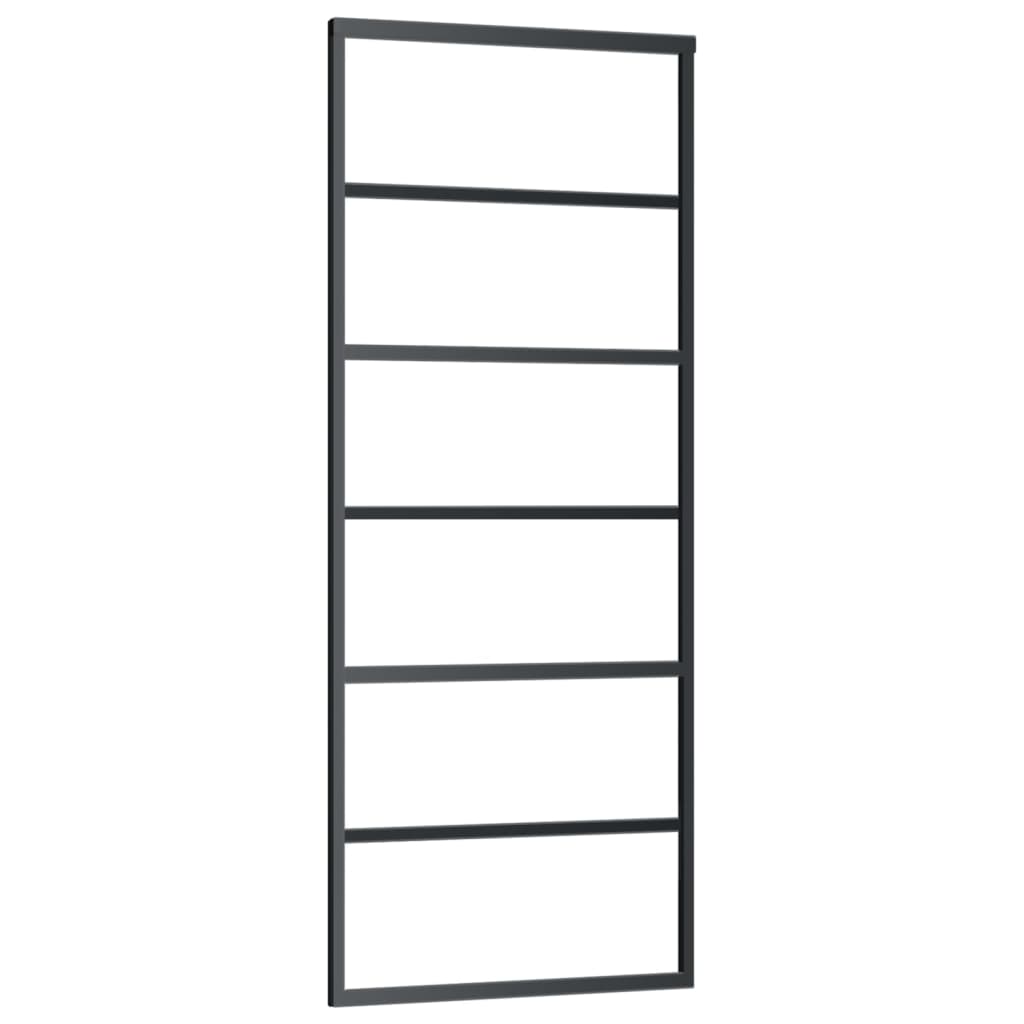 Klizna vrata s priborom ESG staklo i aluminij 76 x 205 cm