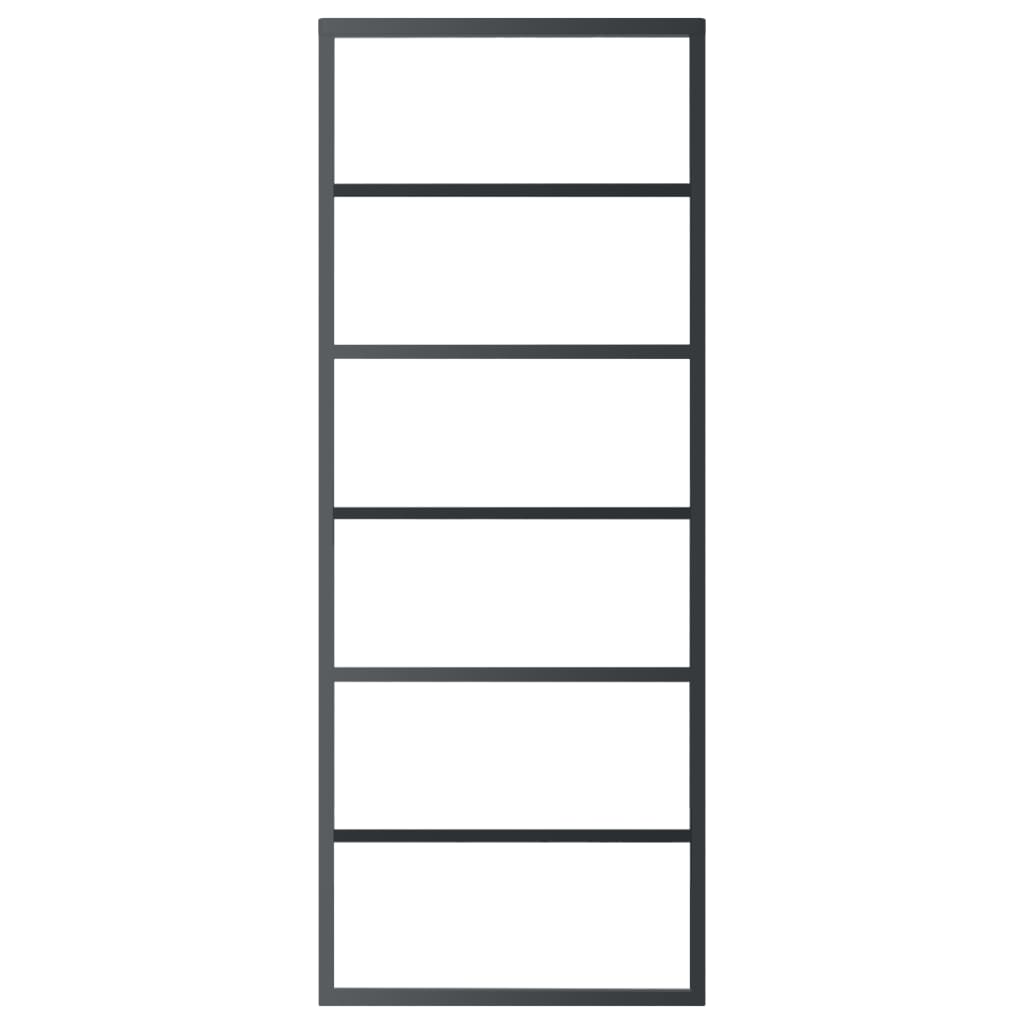 Klizna vrata s priborom ESG staklo i aluminij 76 x 205 cm