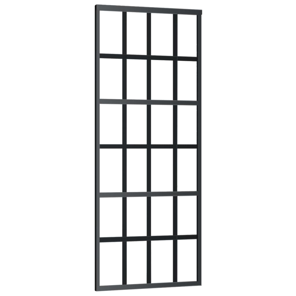 Klizna vrata s priborom ESG staklo i aluminij 76 x 205 cm