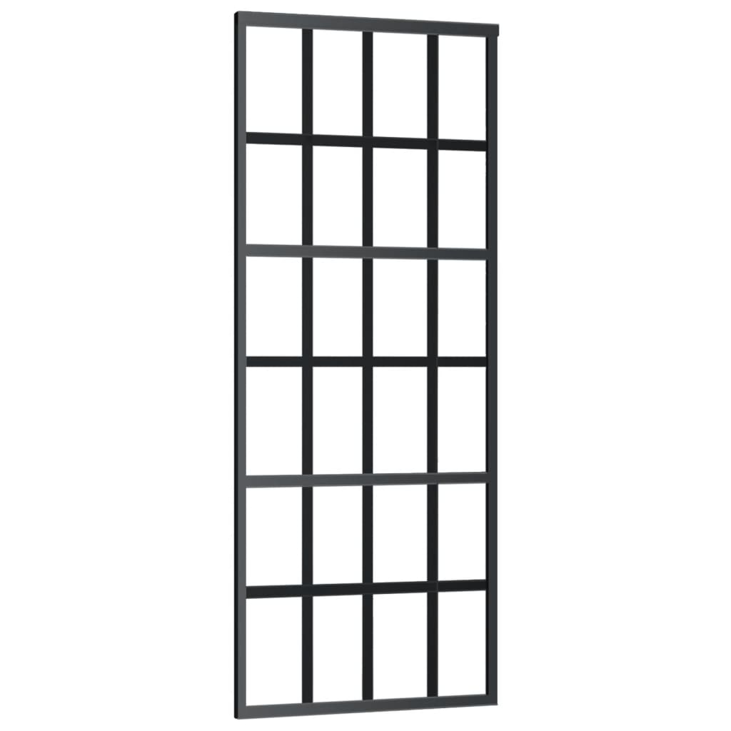 Klizna vrata s priborom ESG staklo i aluminij 76 x 205 cm