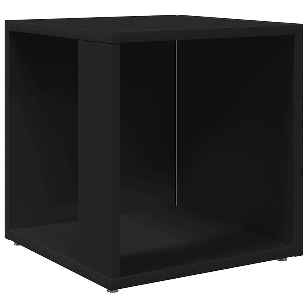 Bočni stolić crni 33 x 33 x 34,5 cm od konstruiranog drva