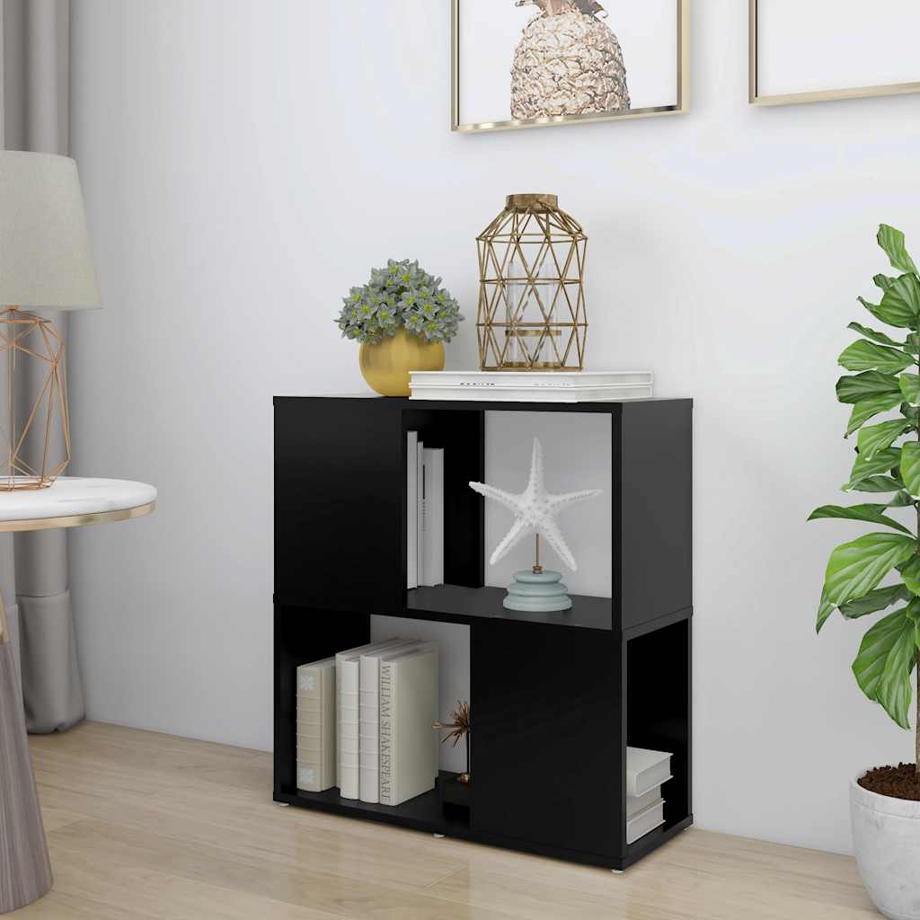Ormarić za knjige crni 60 x 24 x 63 cm konstruirano drvo