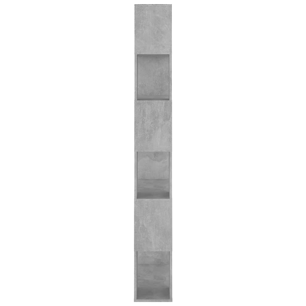 Ormarić za knjige / pregrada boja betona 80x24x186 cm drveni