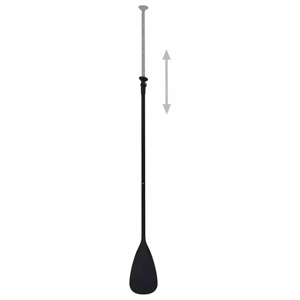 Set daske za veslanje stojeći na napuhavanje crni 300x76x10 cm