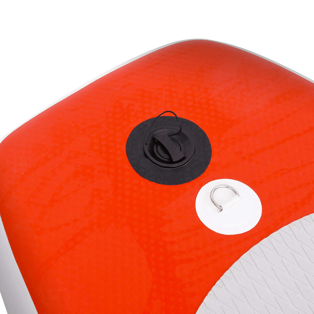 Set daske za veslanje stojeći na napuhavanje crveni 330x76x10cm