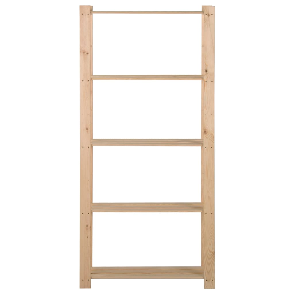 Stalak za pohranu s 5 razina 80x28,5x170 cm od masivne borovine