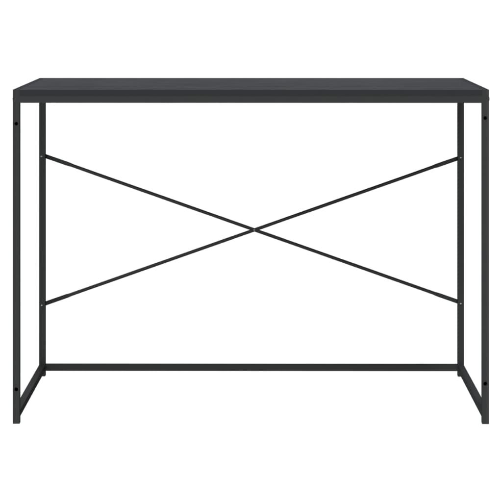 Stol za računalo crni 110 x 60 x 70 cm konstruirano drvo