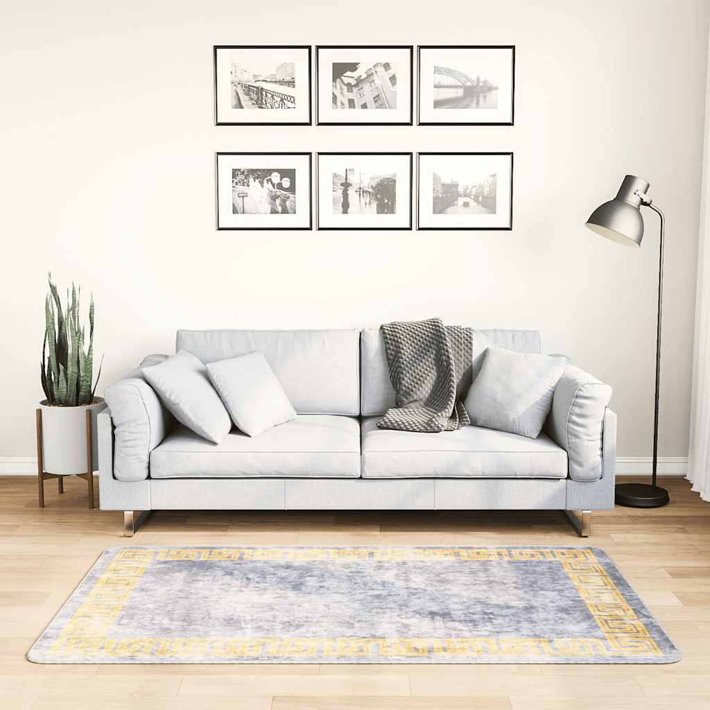 Perivi tepih 80 x 150 cm sivi