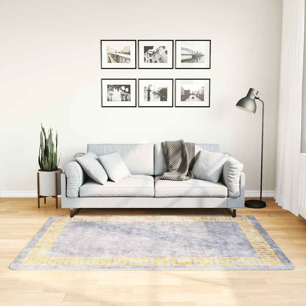 Perivi tepih 120 x 180 cm sivi