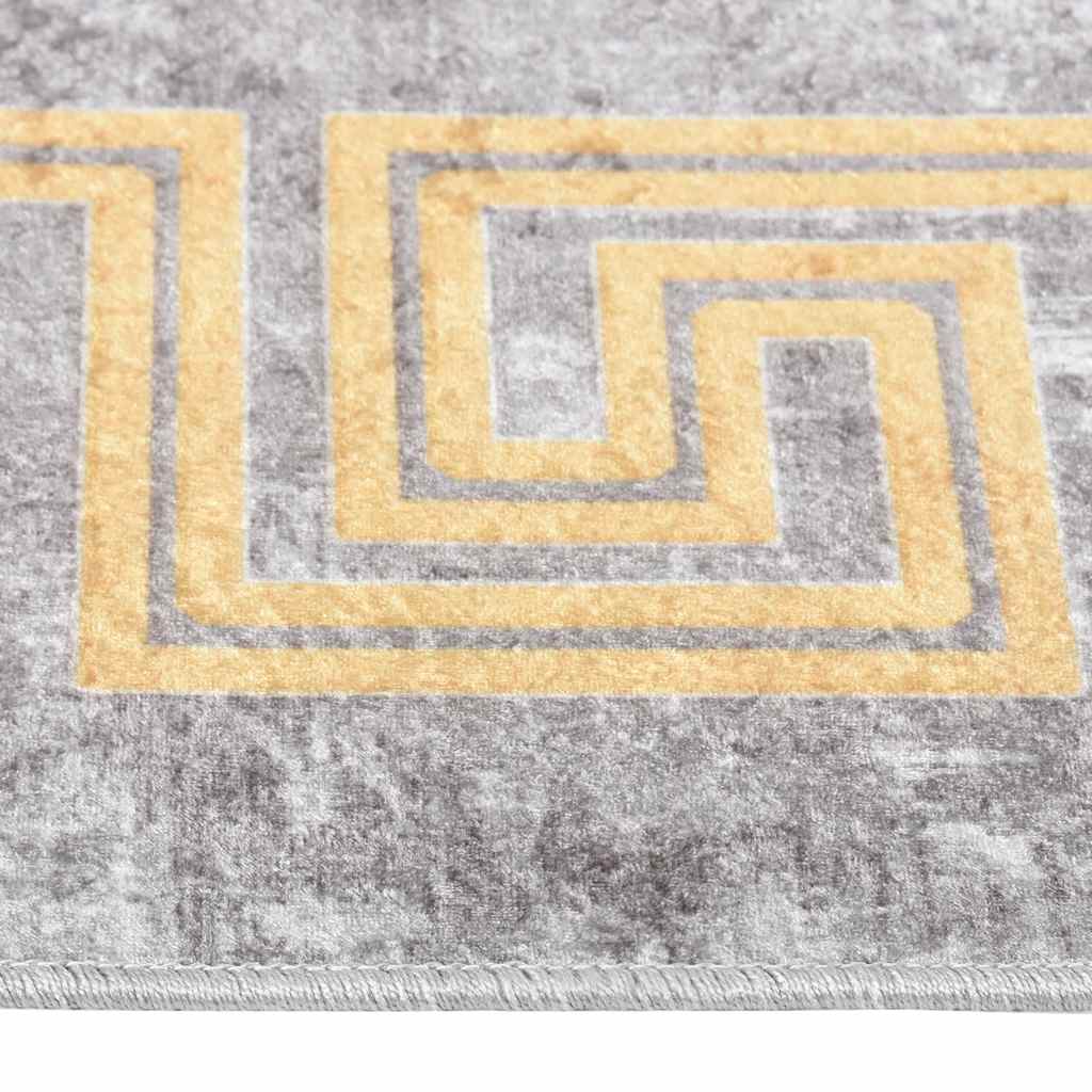 Perivi tepih 190 x 300 cm sivi