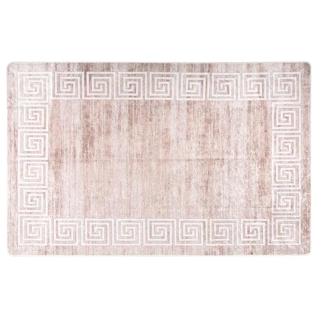 Perivi tepih 160 x 230 cm bež protuklizni
