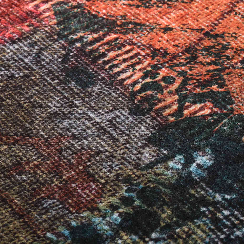 Perivi tepih s patchworkom 120 x 180 cm raznobojni