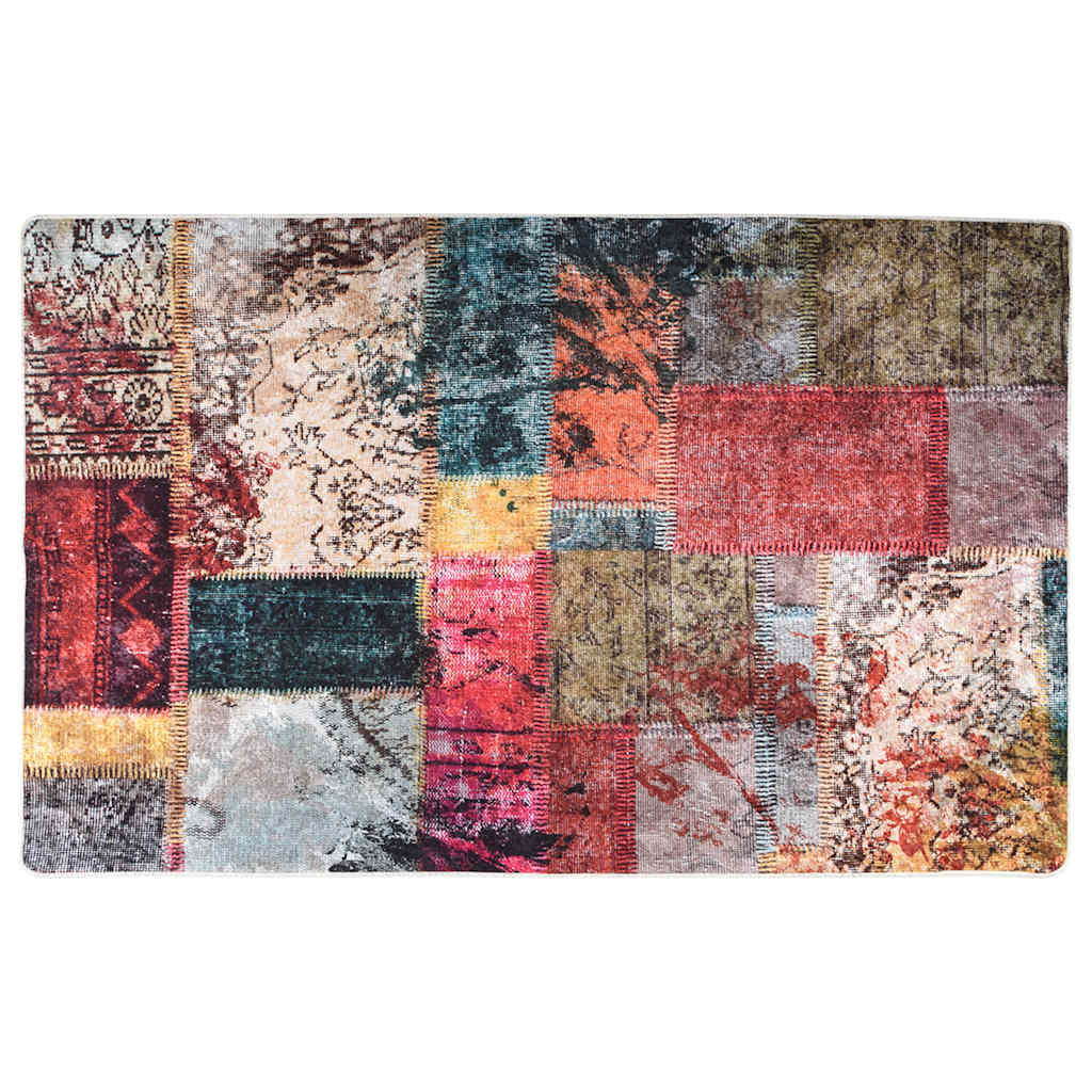 Perivi tepih s patchworkom 160 x 320 cm raznobojni