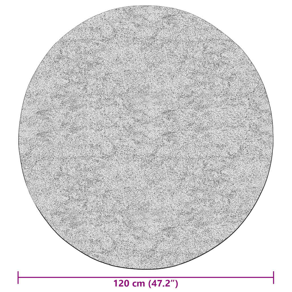 Perivi tepih φ 120 cm crno-bijeli