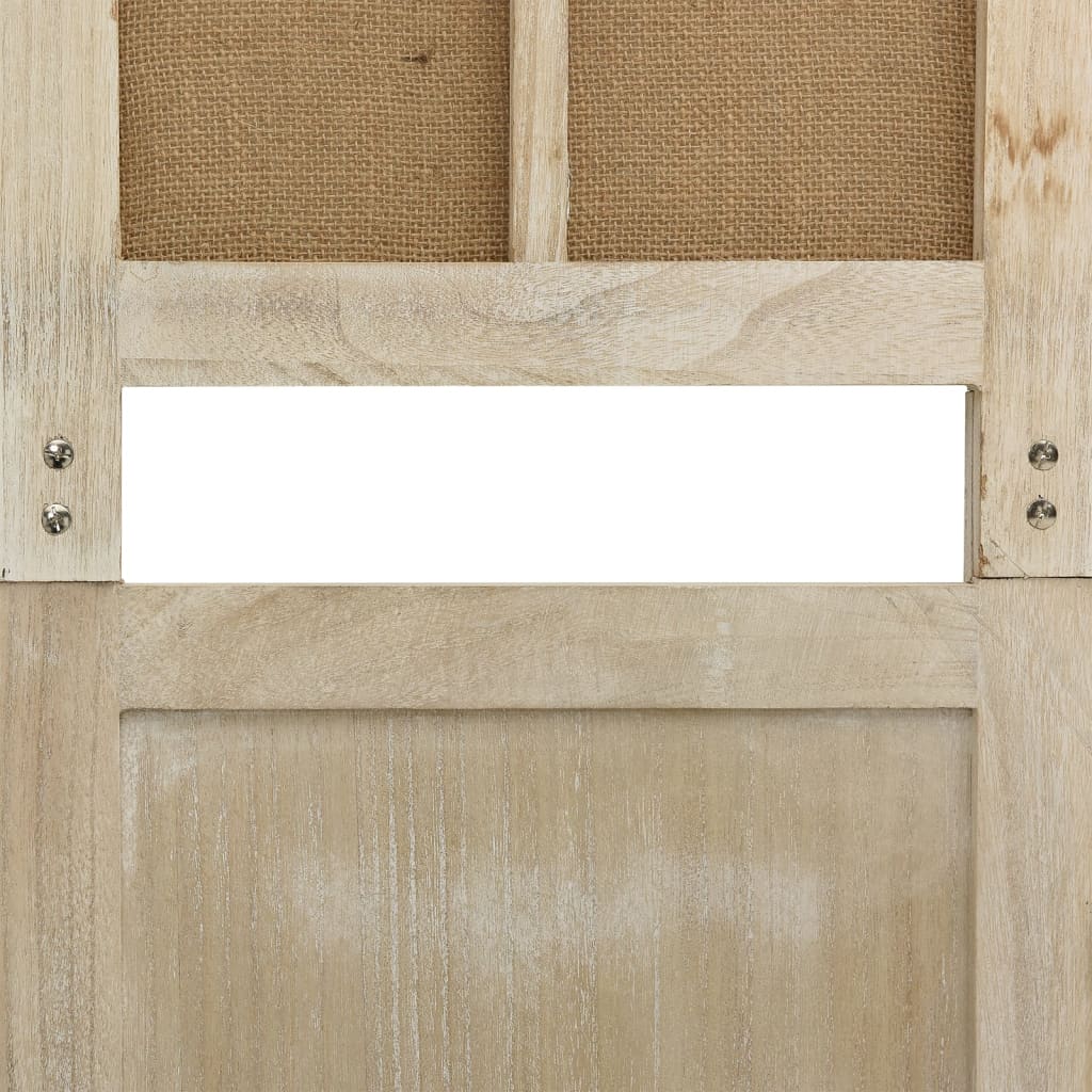 Sobna pregrada s 4 panela smeđa 140x165 cm od tkanine