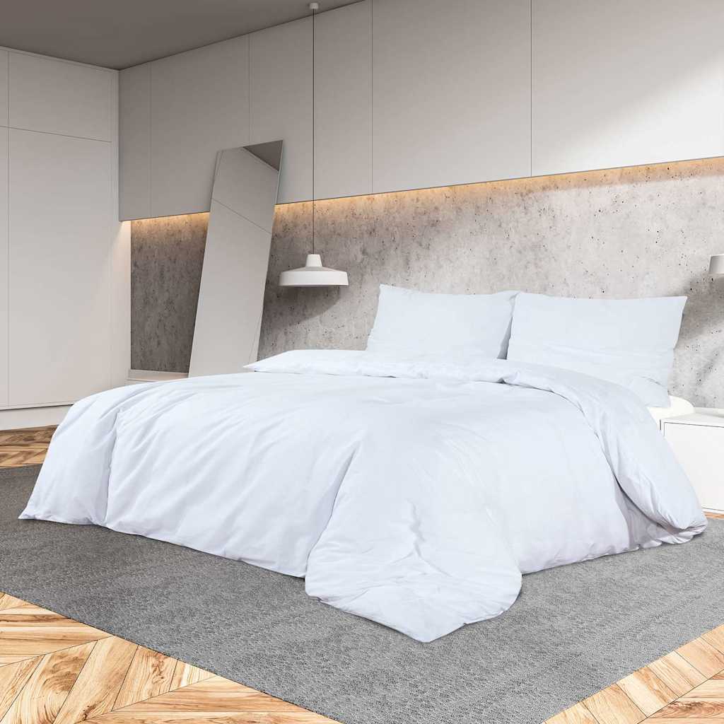 Set posteljine za poplun bijeli 260 x 240 cm pamučni