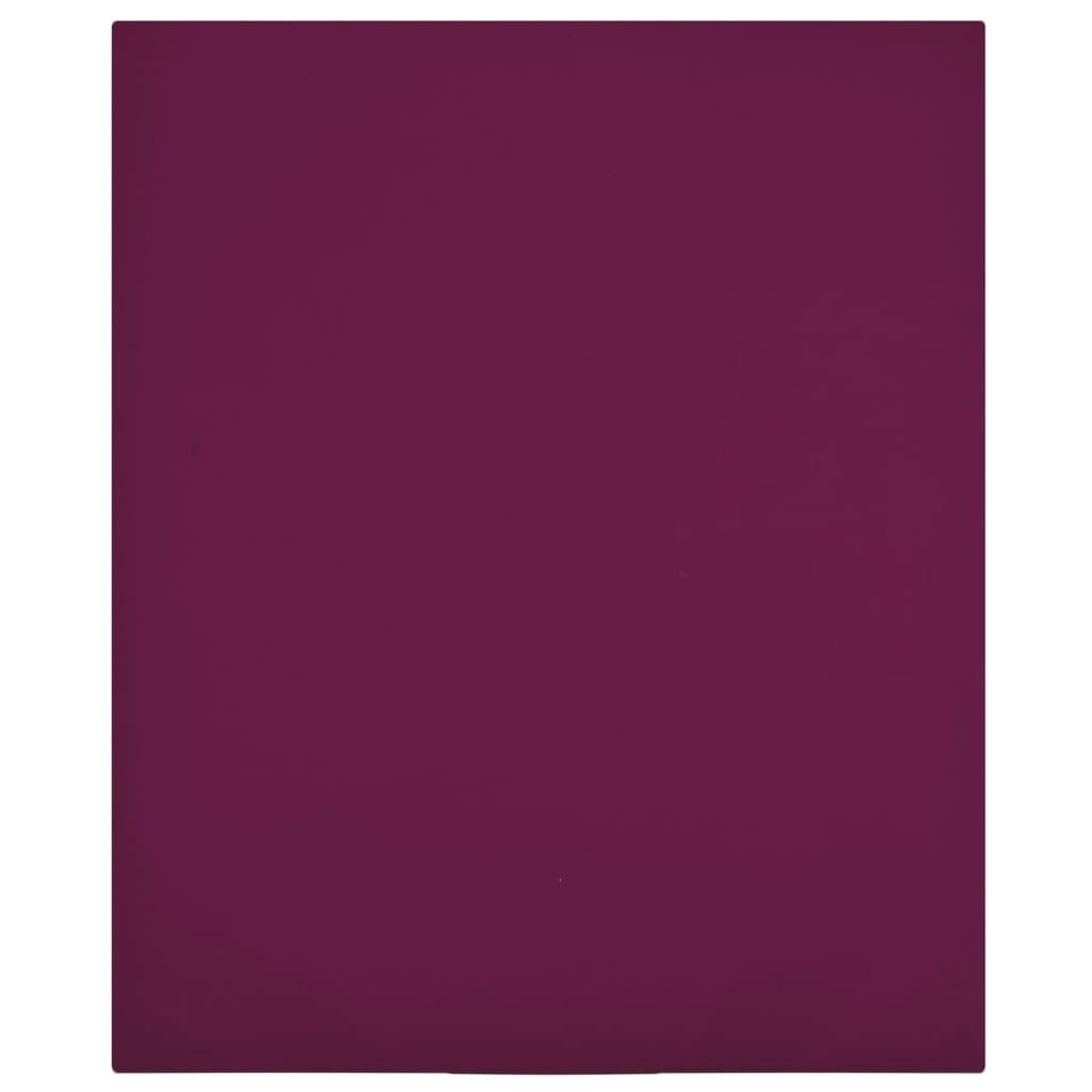 Plahta s gumicom od žerseja bordo 100x200 cm pamučna