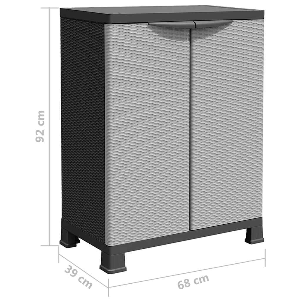Plastični ormarić 68 x 39 x 92 cm dizajn ratana