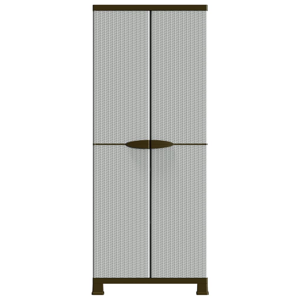 Plastični ormarić 68 x 39 x 171,5 cm dizajn ratana