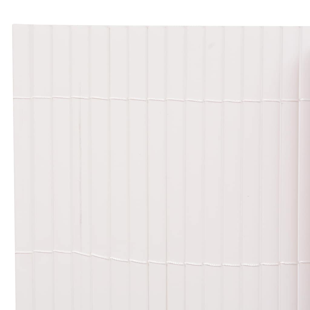 Dvostrana vrtna ograda 110 x 500 cm bijela