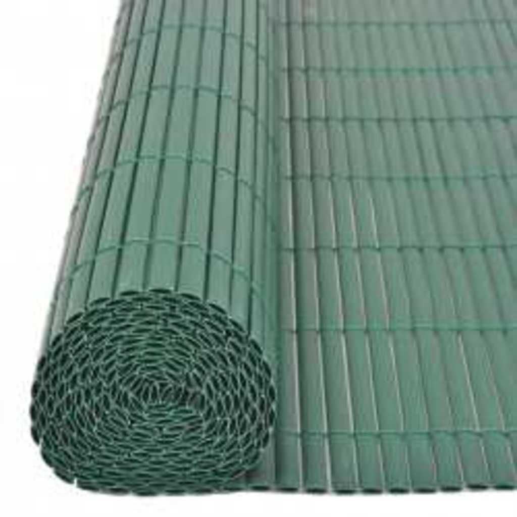 Dvostrana vrtna ograda 110 x 500 cm zelena