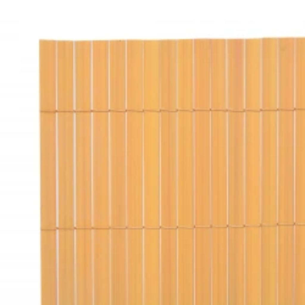Dvostrana vrtna ograda 110 x 500 cm žuta