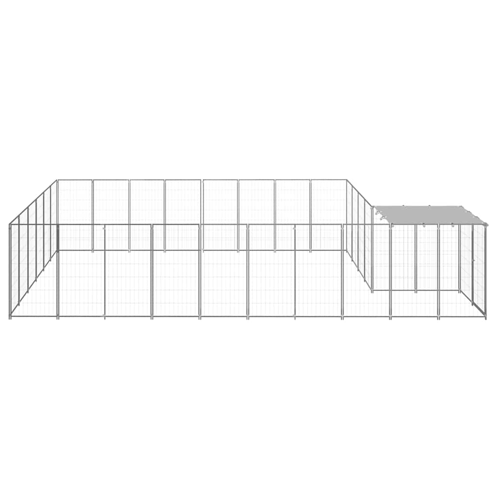 Kavez za pse srebrni 15,73 m² čelični