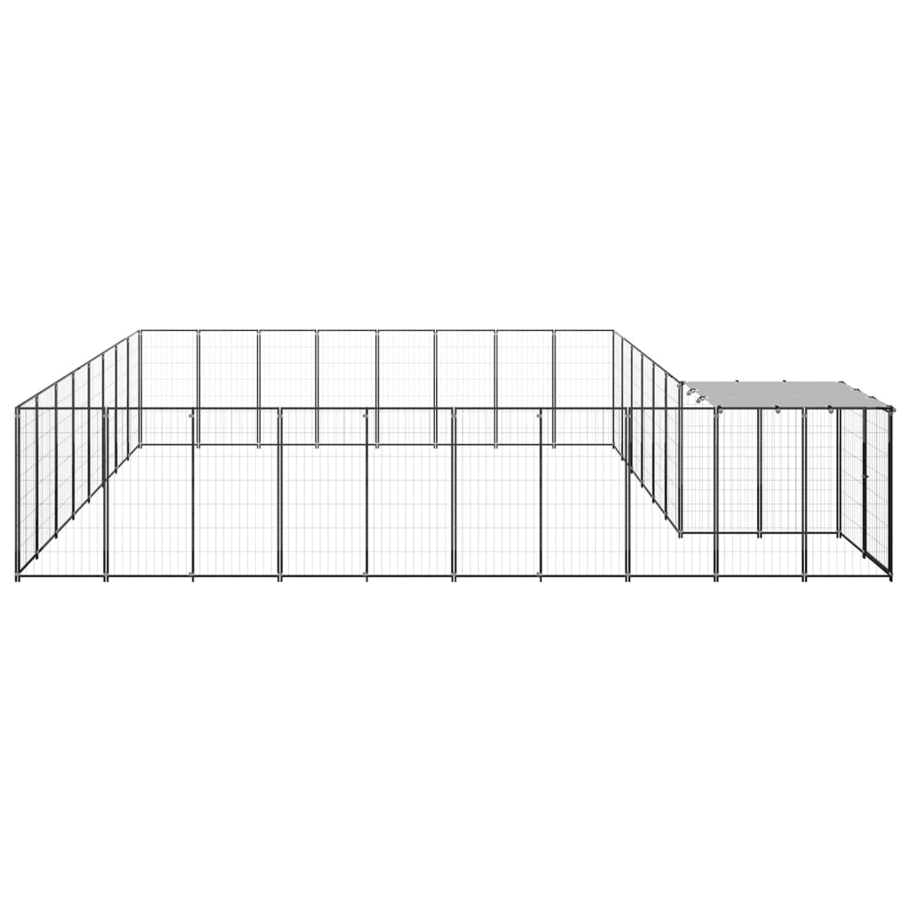 Kavez za pse srebrni 20,57 m² čelični