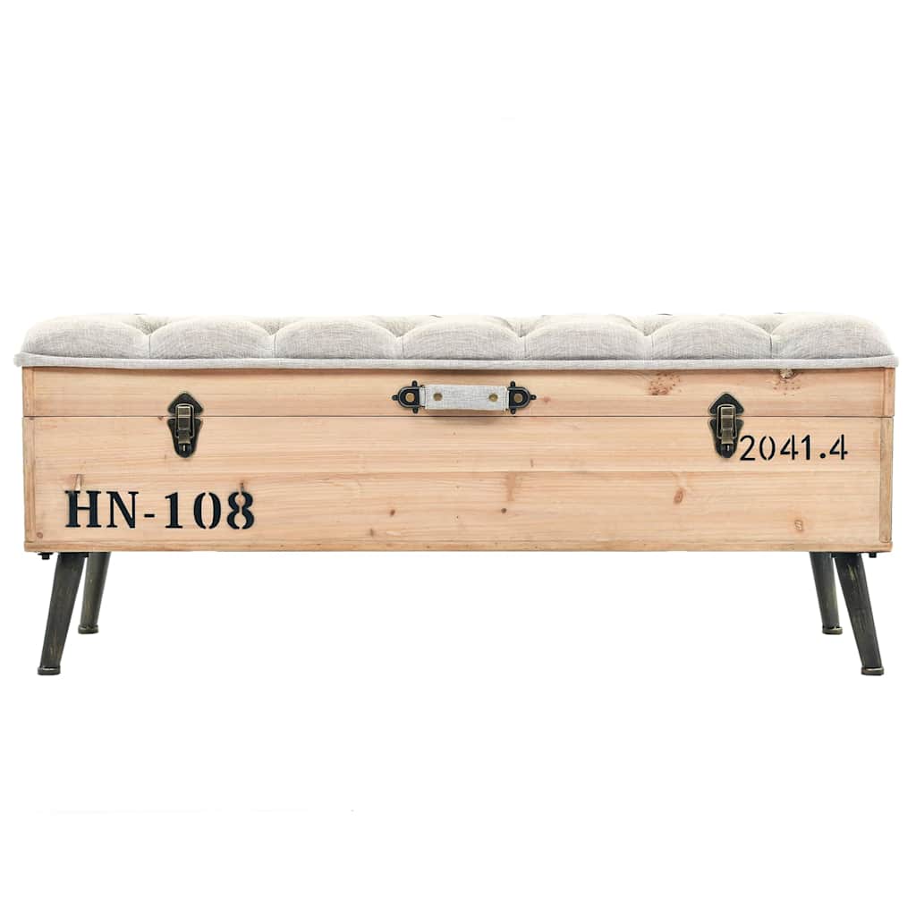 Klupa za pohranu 110 cm od masivne jelovine
