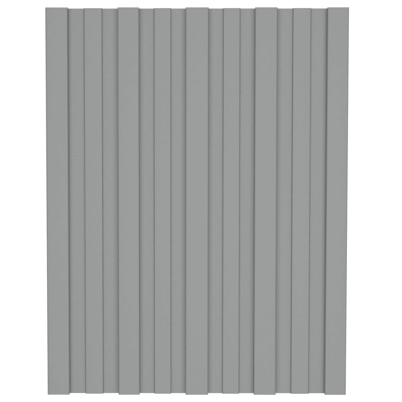 Krovni panel 12 pcs Siva 60 x 45 cm Pocinčani čelik