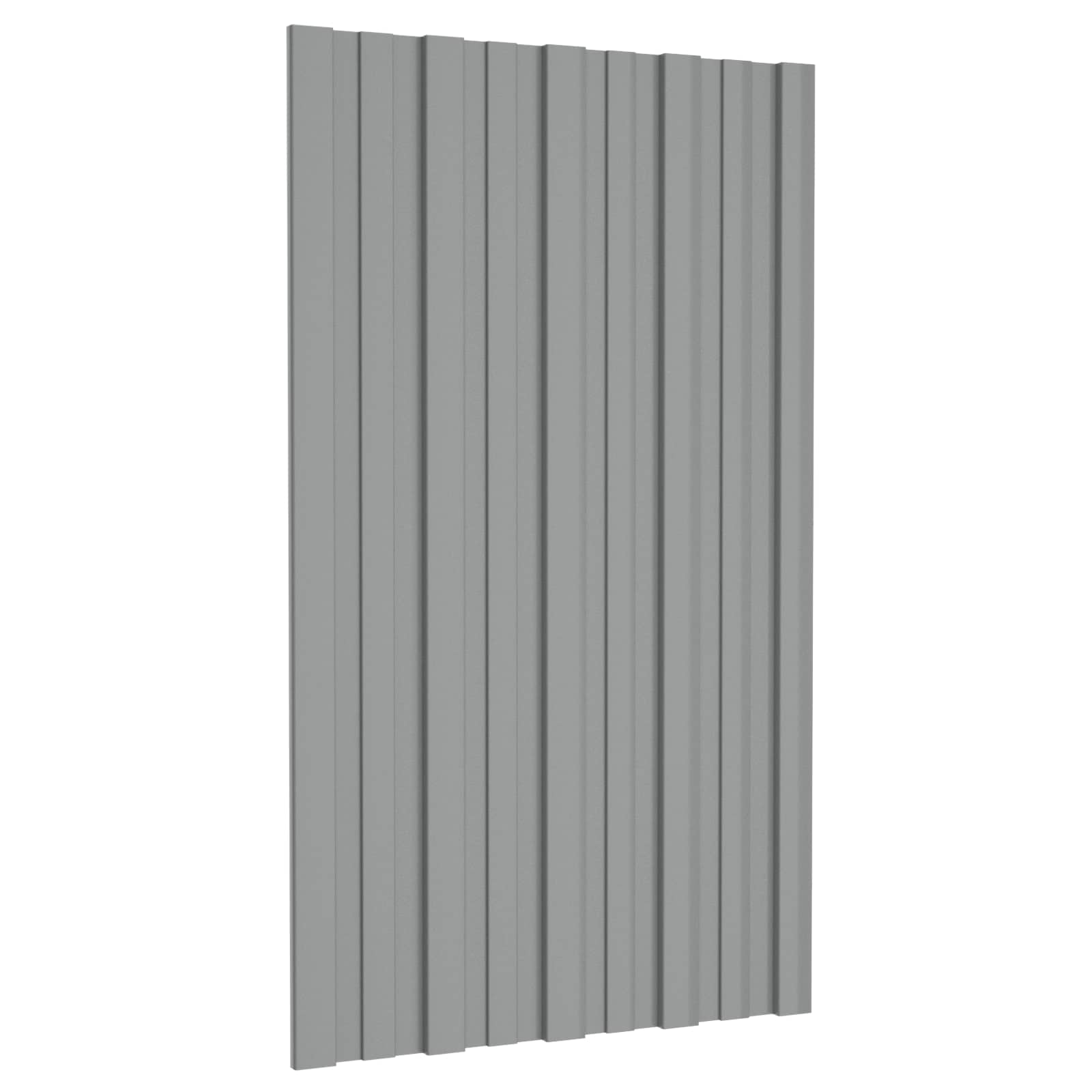 Krovni panel 12 pcs Siva 80 x 45 cm Pocinčani čelik