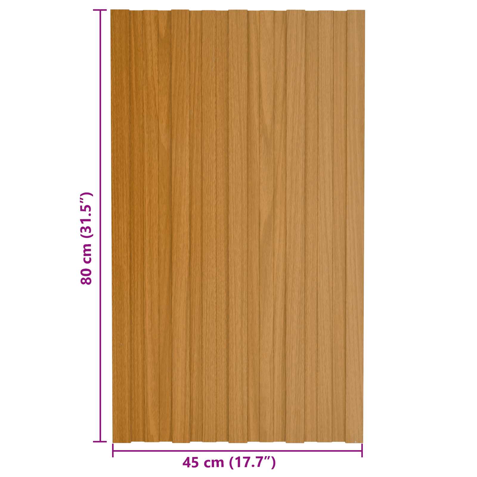 Krovni panel 12 pcs Prirodna 80 x 45 cm Pocinčani čelik