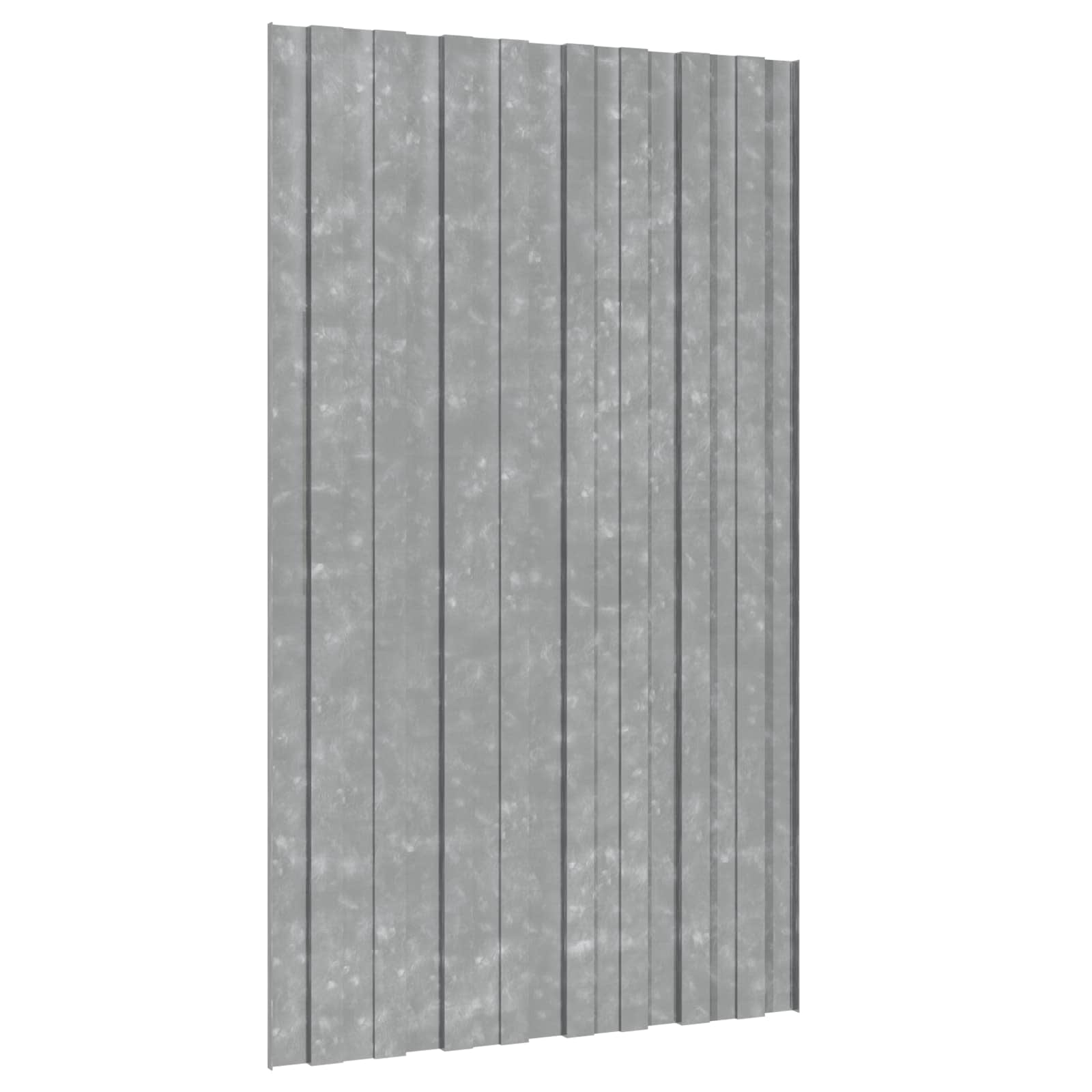 Krovni panel 12 pcs Srebrna 80 x 45 cm Pocinčani čelik
