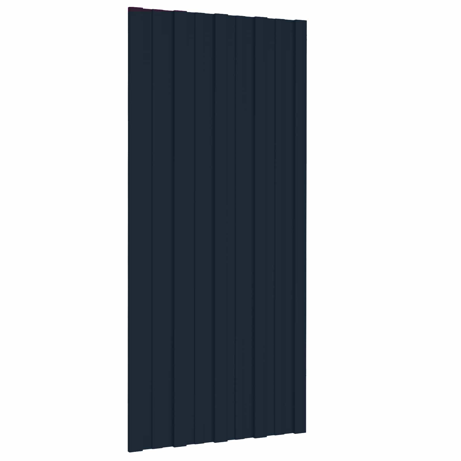 Krovni panel 36 pcs Antracit 100 x 45 cm Pocinčani čelik