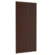 Krovni panel 12 pcs Smeđa 100 x 45 cm Pocinčani čelik