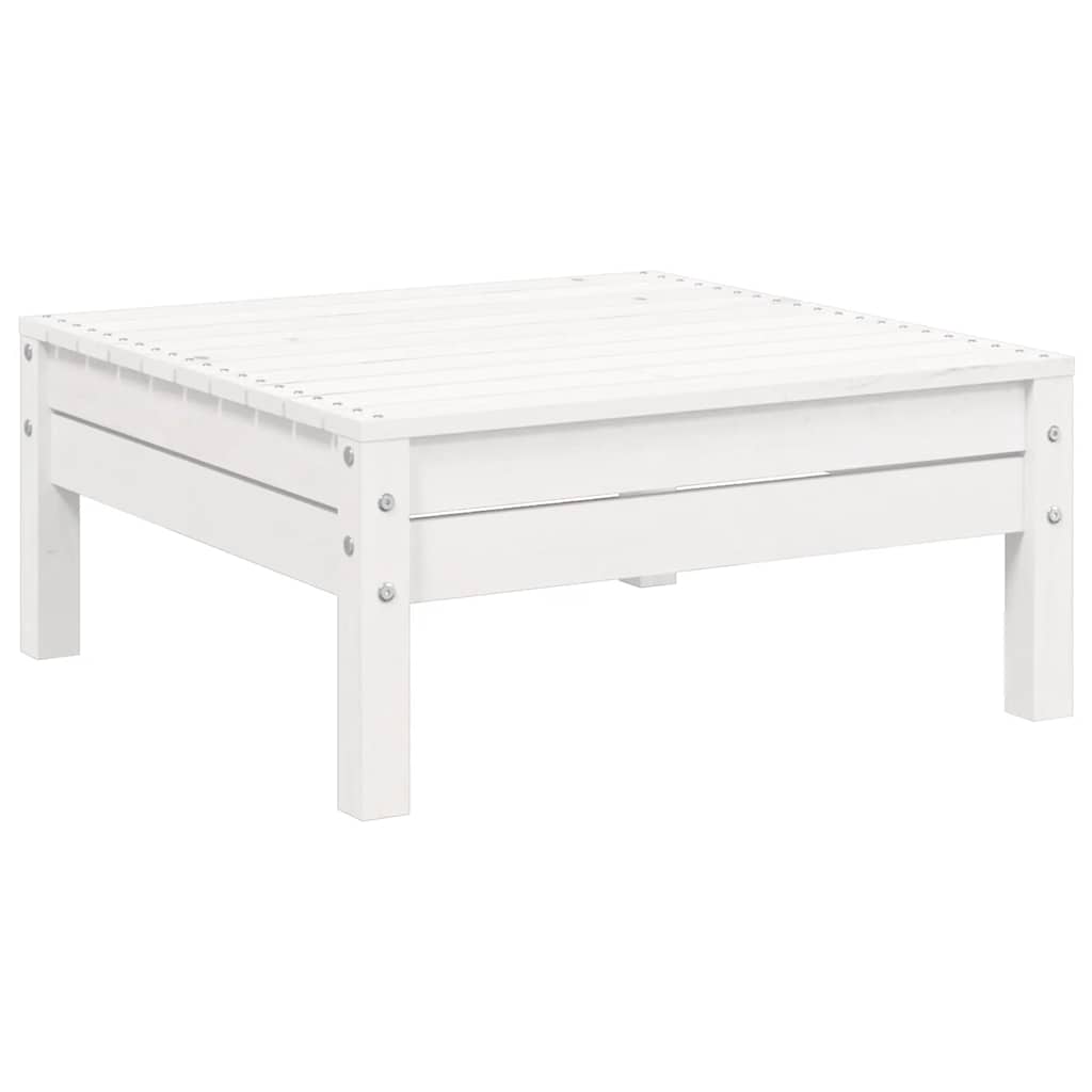 3-dijelna vrtna garnitura s jastucima masivna borovina bijela